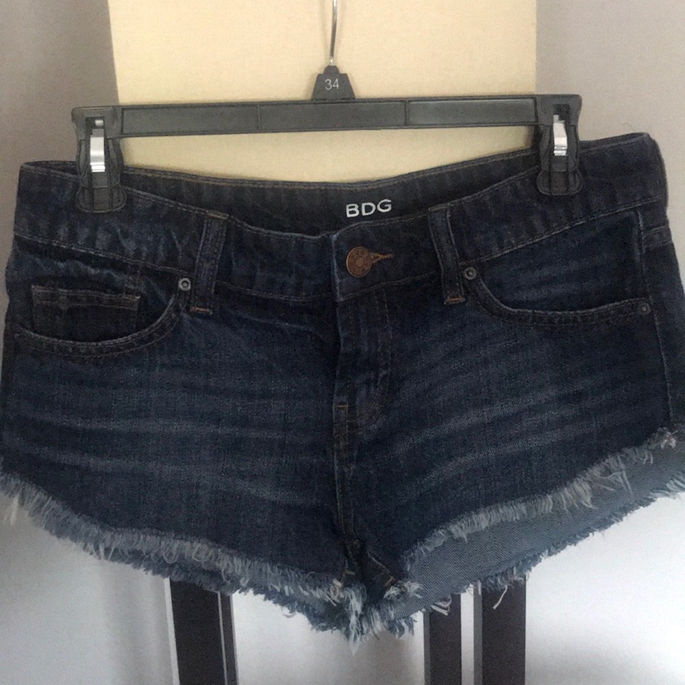 BDG dark wash shorts